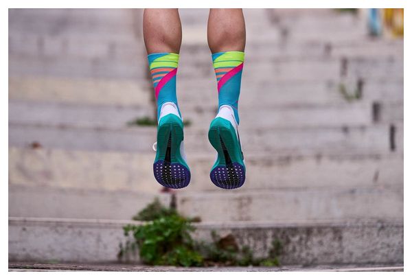 Incylence Ladders Running Socks Blue Pink