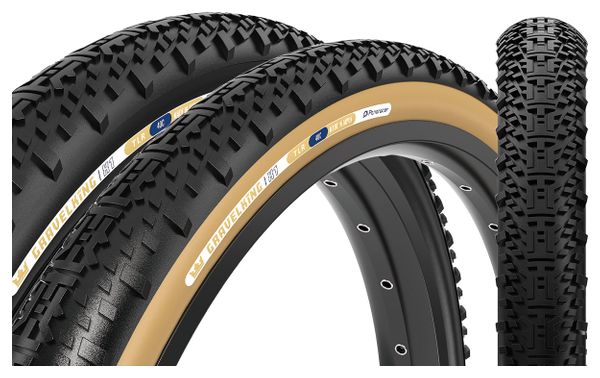 Panaracer GravelKing X1 Gravelband 700 mm Tubeless Ready Folding ZSG Gravel Compound BeadLock TuffTex Black Beige Sidewall