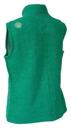 Gilet sans manches en laine pour femme Beata Perruche-vert