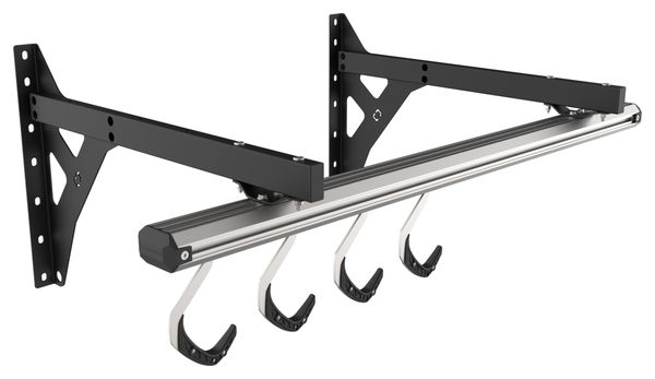 Sistema di stoccaggio a parete per biciclette Stashed SpaceRail per 4 biciclette