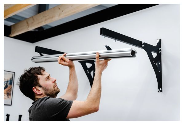 Sistema di stoccaggio a parete per biciclette Stashed SpaceRail per 4 biciclette