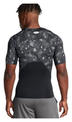 Under Armour HeatGear Men's Black/White Compression Jersey