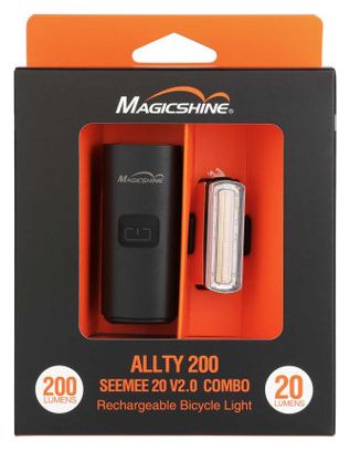 Kit luci anteriori e posteriori Magicshine Allty 200 + Seemee 20 V2.0