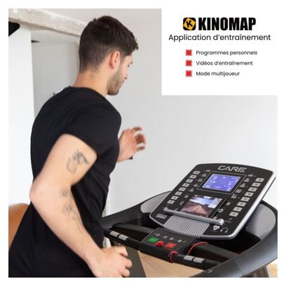 Tapis de course connecté - 22km/h - CARE - FAST RUNNER - KINOMAP