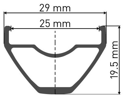 Roue Arrière DT Swiss X1900 Spline 29'' 25mm | 12x142mm | Centerlock