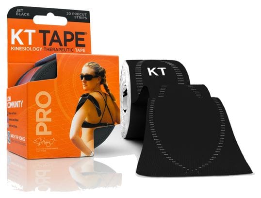 KT TAPE Roll precut tape PRO Black 20 tapes