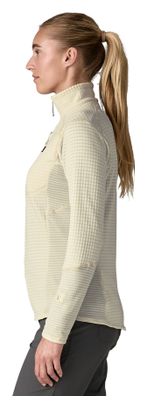 Polaire Patagonia R1 1/2 Zip Blanc Femme