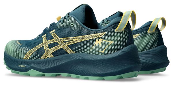 Asics Gel Trabuco 12 Blue Green Yellow Trail Running Shoes