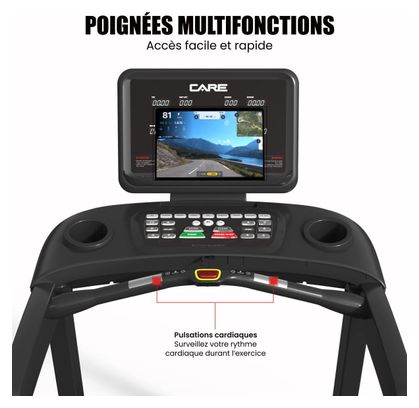 Tapis de course professionnel - 22km/h - CARE - ENDURANCE