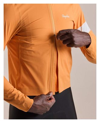 Rapha Core III Wasserdichte Jacke für Herren, Orange/Weiß