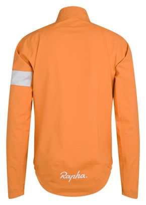 Rapha Core III Wasserdichte Jacke für Herren, Orange/Weiß