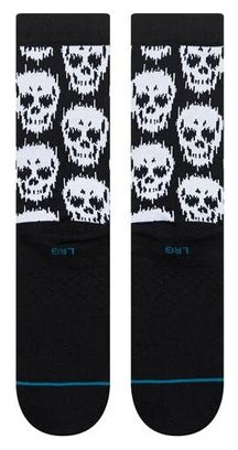 Chaussettes Stance Static Skull Crew Noir/Blanc