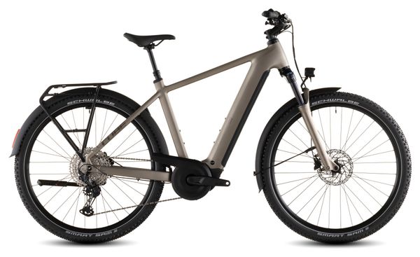 Cube Nuride Hybrid Pro 600 Electric Trekking Bike Shimano Deore/Deore XT 12S 600 Wh 29'' Flash Stone Beige 2026