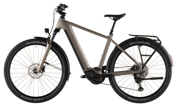 Cube Nuride Hybrid Pro 600 Electric Trekking Bike Shimano Deore/Deore XT 12S 600 Wh 29'' Flash Stone Beige 2026