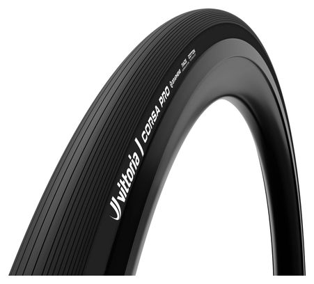 Vittoria Corsa Pro 700 mm Rennradreifen Tubeless Ready Faltbar Pannenschutzgürtel Rennformel Graphene + Silica Limited Edition Schwarz