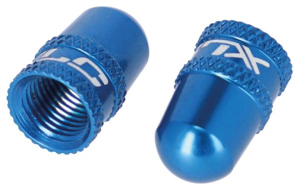 Paar XLC PU-X16 Ventilkappen Schraderventil Blau