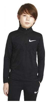 Maglietta Nike Sport manica lunga 1/2 zip ragazzo nero