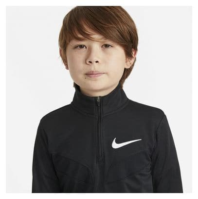 Maglietta Nike Sport manica lunga 1/2 zip ragazzo nero