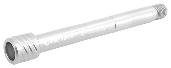 Wolf Tooth Floating Axle For Fox Suspension Forks 36/38 Series | 15 x 110 mm | M14x1.5 mm | Silver Raw