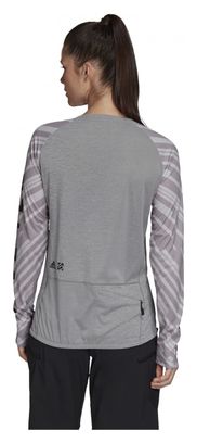 Five Ten Women's Trailcross Ls Grey Long Sleeve T-Shirt