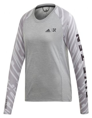 T-Shirt Manches Longues adidas Five Ten Femme Trailcross Ls Gris