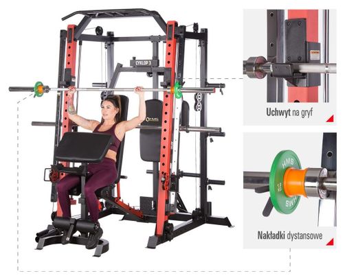 Appareil de musculation multifonction - HMS CYKLOP 3