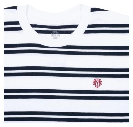 T-Shirt Manches Courtes Odyssey Stitched Monogram Rayé Blanc/Bleu