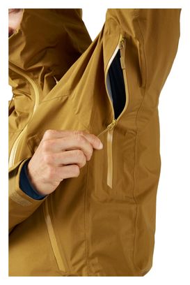 ChaquetaImpermeableRab Kangri Paclite PlusMarrón