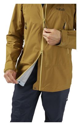 ChaquetaImpermeableRab Kangri Paclite PlusMarrón