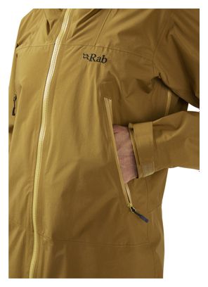 ChaquetaImpermeableRab Kangri Paclite PlusMarrón