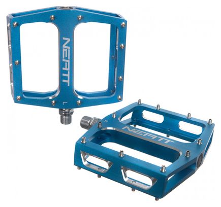 Par de Pedales Planos Neatt Attack V2 XL 11 Pines Azul