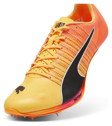 Chaussures d'Athlétisme Puma evoSPEED Sprint NITRO 2 Orange Rose Unisexe