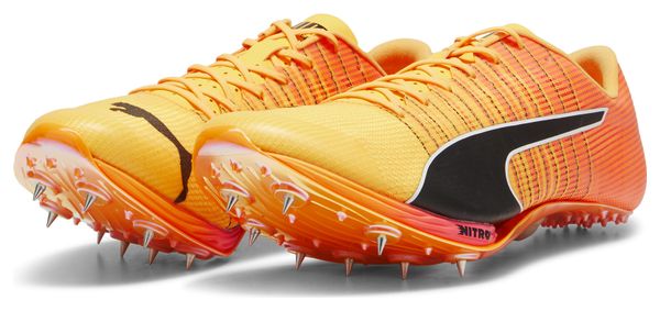 Chaussures d'Athlétisme Puma evoSPEED Sprint NITRO 2 Orange Rose Unisexe