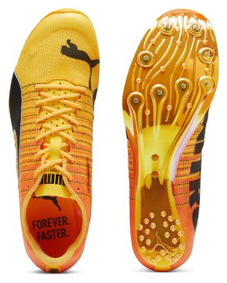 Zapatillas de Atletismo Puma evoSPEED Sprint NITRO 2 Naranja Rosa Unisex