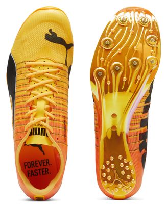 Chaussures d'Athlétisme Puma evoSPEED Sprint NITRO 2 Orange Rose Unisexe