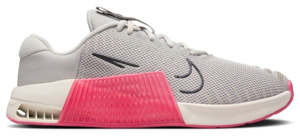 Zapatillas de entrenamiento Nike Metcon 9 Gris/Rojo, Mujer