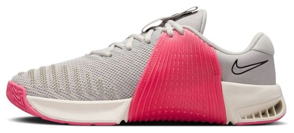 Zapatillas de entrenamiento Nike Metcon 9 Gris/Rojo, Mujer