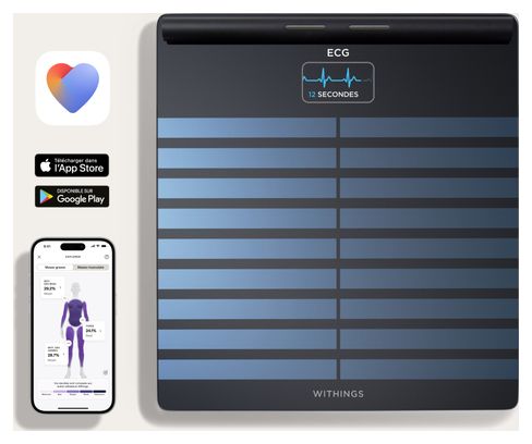 Balance connectée Withings Body Scan - Noire