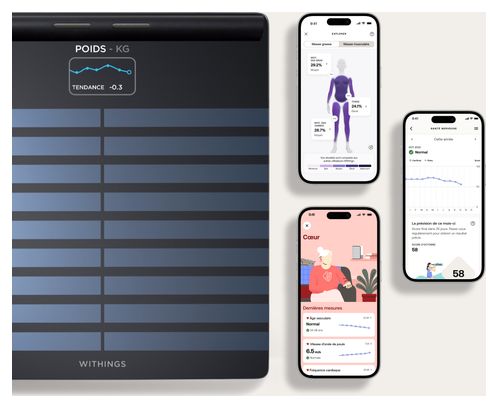 Balance connectée Withings Body Scan - Noire
