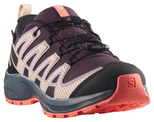 Salomon XA Pro V8 Waterproof Violet/Rose Children's Trail Shoes