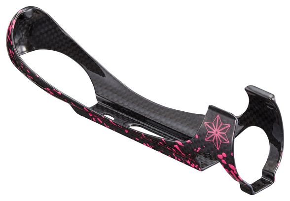 Porte Bidon Supacaz TriFly Carbon Neon Rose avec Bidon Aéro