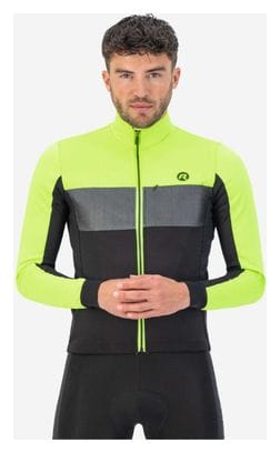 Veste Velo Hiver Rogelli Attq - Homme - Noir/Jaune