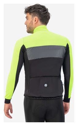 Veste Velo Hiver Rogelli Attq - Homme - Noir/Jaune