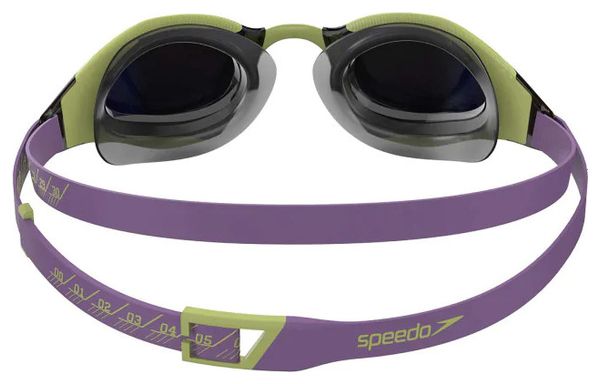 Speedo FS Hyper Elite Mirror Violet Blue Swim Goggles