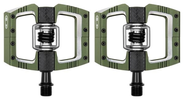 Crankbrothers Mallet DH Pedali Clipless Verde Scuro