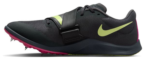 Nike Zoom Rival Jump Track Shoes Black Pink Yellow