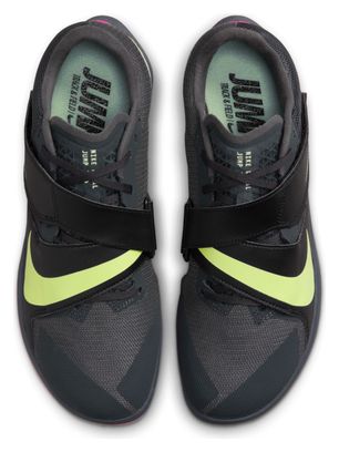 Nike Zoom Rival Jump Track Shoes Black Pink Yellow