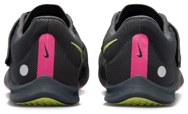 Nike Zoom Rival Jump Track Shoes Black Pink Yellow