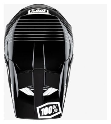 100% Aircraft Composite Full Face Helm Silo Black