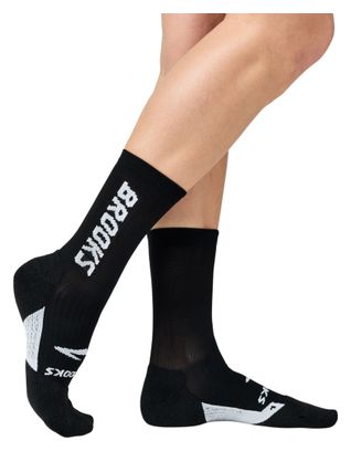 Brooks Ghost Crew Socken, schwarz